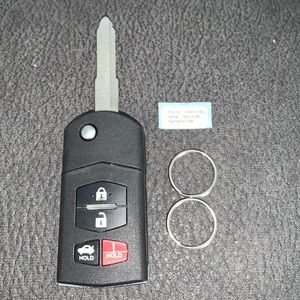 Car Fob Blank - FCC ID: 2AOVX-MZ3 - Model: 2AOVX-4B - Part No.: 41788